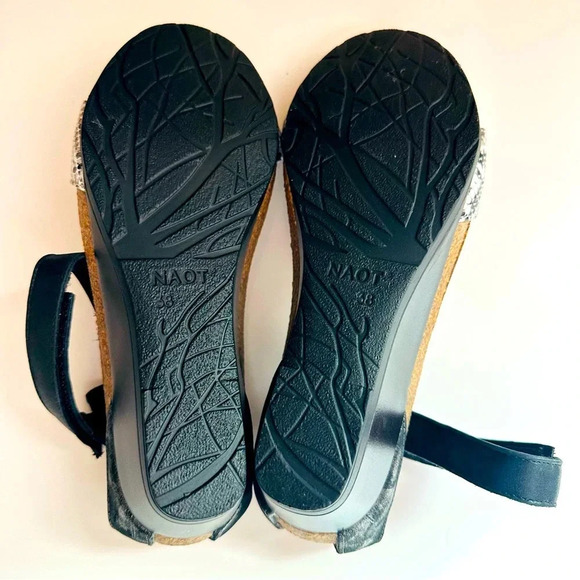 Naot Pixie Cobra Luster Wedge Sandals - Picture 8 of 8